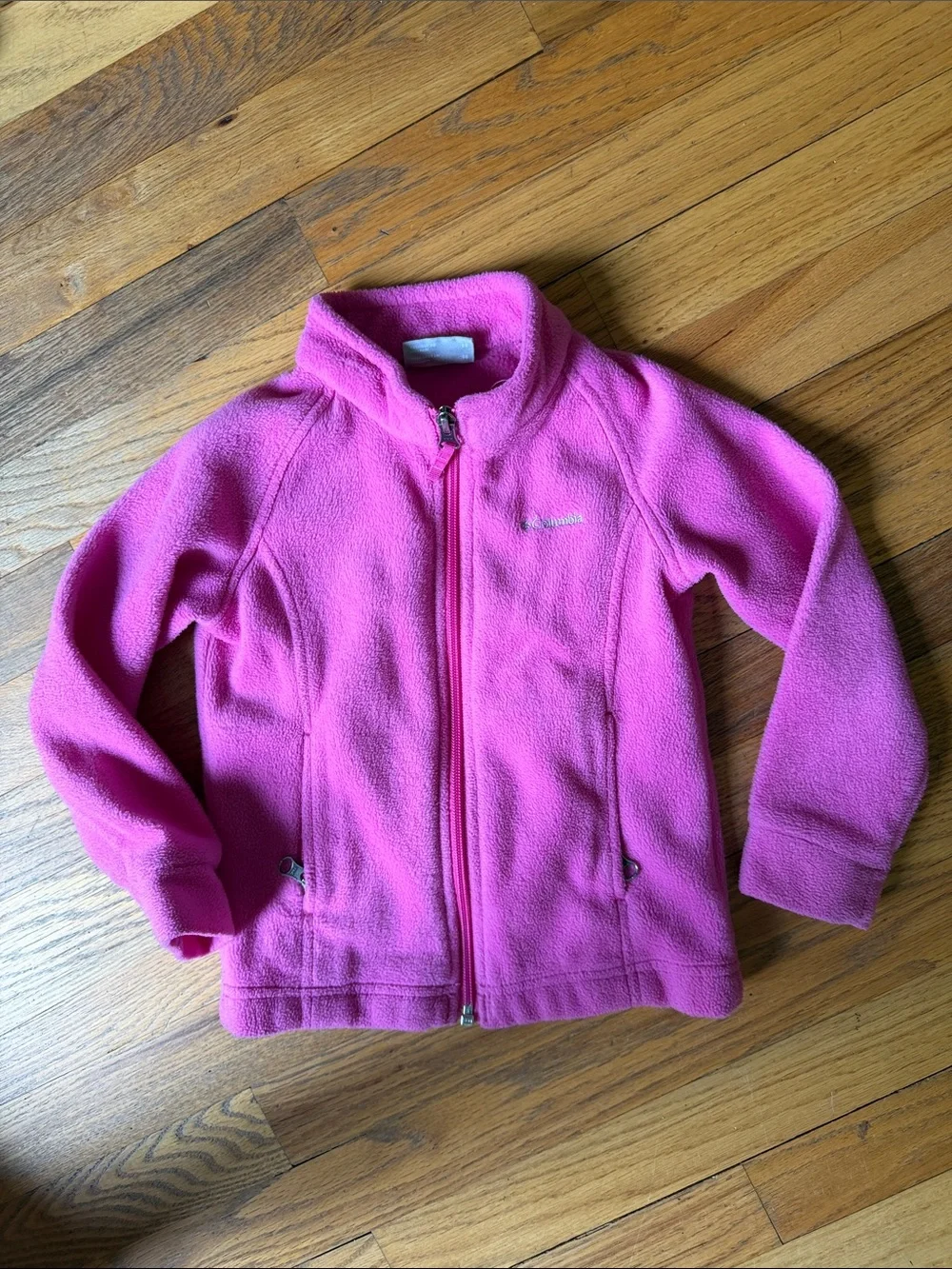 Columbia Bright Pink Full-Zip Fleece Jacket